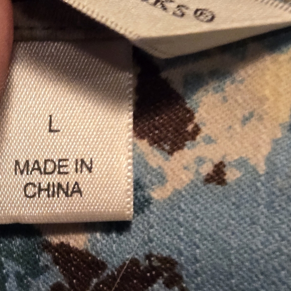 Christopher & Banks jean denim blazer button down misses size large BNWOT - Picture 11 of 11